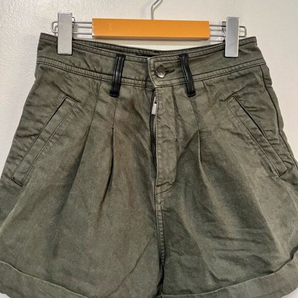 The Kooples Olive Green High-Waisted Shorts – Size 1 (XS/S) - Picture 9 of 16